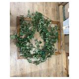 Wood Frame 32"x40"& Faux Greenery