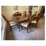 Dining Table w/6 Chairs & Leaf