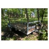Bumper Pull Single Axle Trailer w/Elec Winch