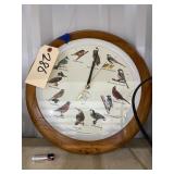 Batt Op Bird Wall Clock