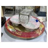 Glass Butter Tray - Decorative Chicken Tray
