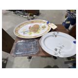 Tiara Indian Blue Glass Last Supper Plate & More