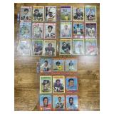 3 Sheets 1970's Football Cards