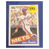 2ND YR CARD 1985 TOPPS DARRYL STRAWBERRY