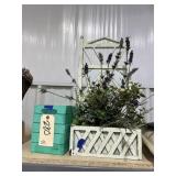 Wood Basket & Wood Floral Dï¿½cor