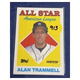 1988 TOPPS HOF ALAN TRAMMELL CARD