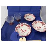 5 Pcs - Holiday Bowls & Sherbets