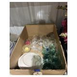 Box of Assorted Glass Tumblers - Tea Cups