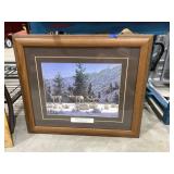 Framed/Matted "Morning Trail" Print