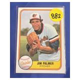 1981 FLEER PREMIER HOF JIM PALMER CARD