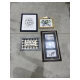 4 - Framed Wall Art 23"x13"