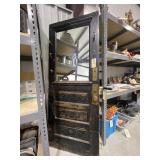 Vintage Door w/Mirror - Door Knob - Strike Plate