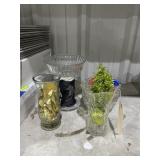 Clear Glass Bowls - Vases - Compote