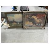 2 Pcs - Barwood Framed Wall Art 24"x20"