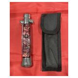 Red Handled Switch Blade Knife