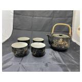 Japan Teapot w/4 Tea Cups