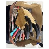 Box of Assorted Knives - Wood Block