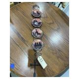 Wall Hanger w/4 Decorative Western Plates
