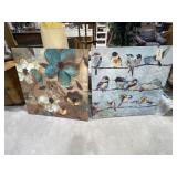 2 Pc - Painted Canvas Wall Dï¿½cor 39"x39"