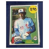 1981 TOPPS HOF ANDRE DAWSON CARD