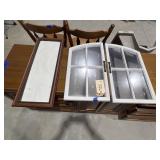 3 Pcs - 2 Shutter Mirrors - Pic Frame 26"x11"