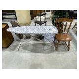 Vintage Ironing Board & Chair