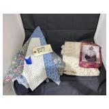 Linen/Lace Tablecloth - Quilted Dï¿½cor
