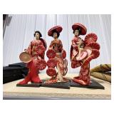 3 - Japanese Geisha Dolls