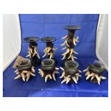 7 Pcs - Antler Candle Holders - Votives