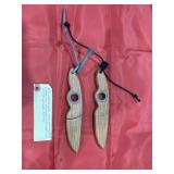 2 - Mini Hunting Knives in boxes