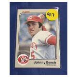 1983 FLEER HOF JOHNNY BENCH CARD