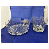 Clear Glass Bowl & Wide Mouth Vase