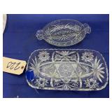 Star of David Serving Tray & Glass Divided Tray