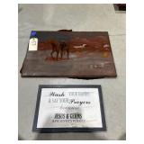 2 Pcs - Painted Velvet Western Dï¿½cor & More