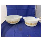 2 Pcs - Pyrex Princess Mixing Bowls