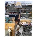 Cowboy Themed Floor Lamp w/Shade 65"H