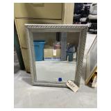 Silver toned Framed Mirror 20"x24"