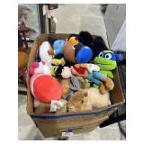 Box of Assorted Plush Toys - Disney & More