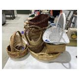 10 - Assorted Wicker Woven Baskets