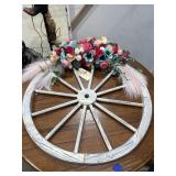 Wood Wagon Wheel Wall Dï¿½cor