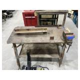 Metal Topped Work Bench w/Vise 5'