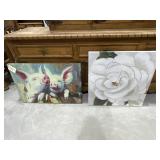2 Pc - Painted Canvas Wall Dï¿½cor 24"x36"H