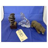 Glass & Synthetic Animal Figurines