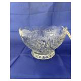 Clear Glass Footed Bowl