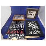 4 Pcs - Religious & Outdoor Wall Art