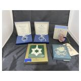 6 Pcs - Wedgewood & Lenox Ornaments