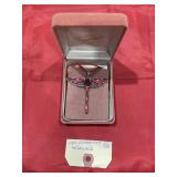 Red Dragonfly Necklace