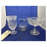 3 Pcs - Goblet - Compote - Vase