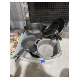 Granite Stone Cookware in Plastic Bin