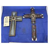 2 Pcs - Western Cross Dï¿½cor - 1 is broken